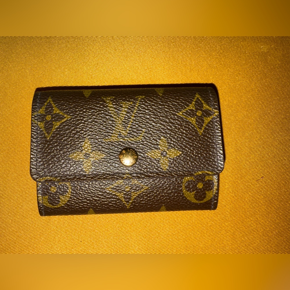 Louis Vuitton Brown and Gold Monogram coin purse